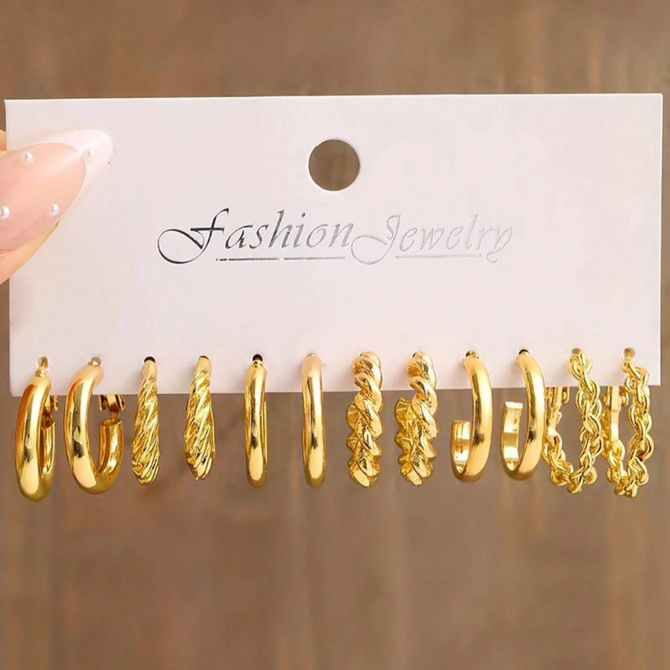 Jewelry Sets Women Earrings 48-12 Pieces Faux Pearl Multi-Layered Wide Twist For Daily Wear