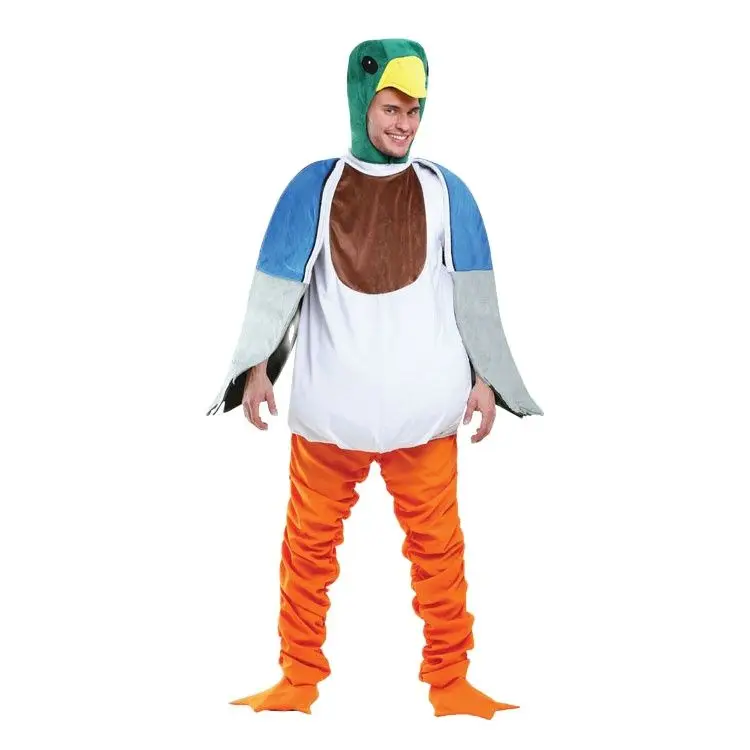

Halloween Mallard Duck Dress Up Costume Adult Man New Parrot Stage Performance Costume