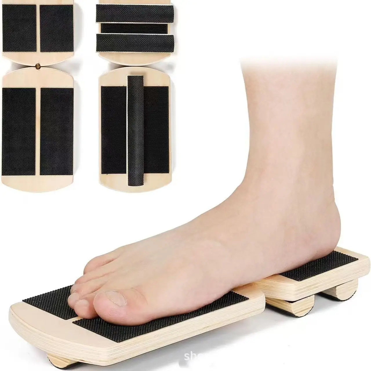 Wooden Balance Bars Ankle Foot Strengthener Single Leg Balance Board for Sprained Ankle  Stability Exercises Posture Correction