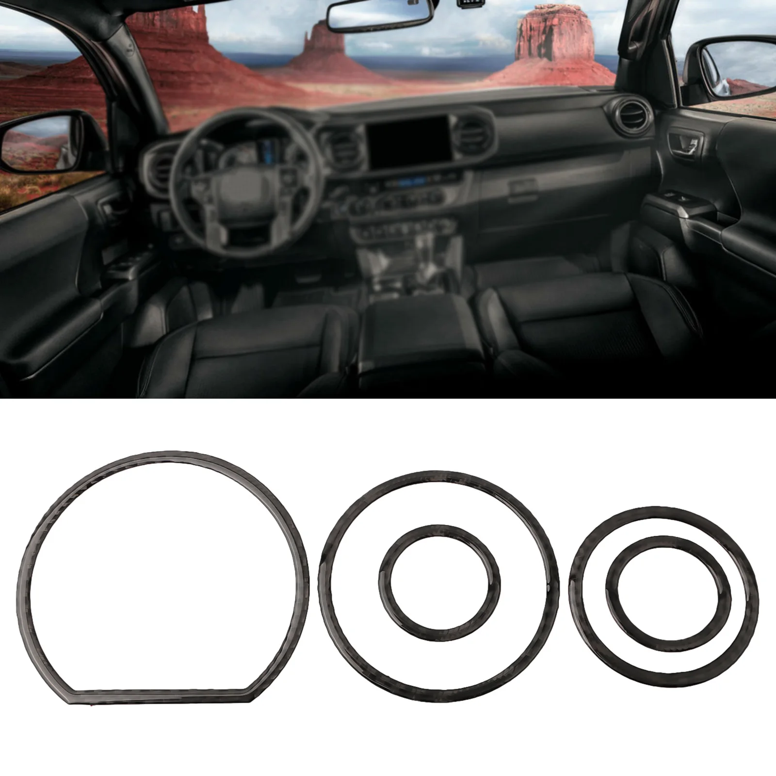 

5 шт., декоративная накладка на спидометр для Toyota Tundra 2007-2013