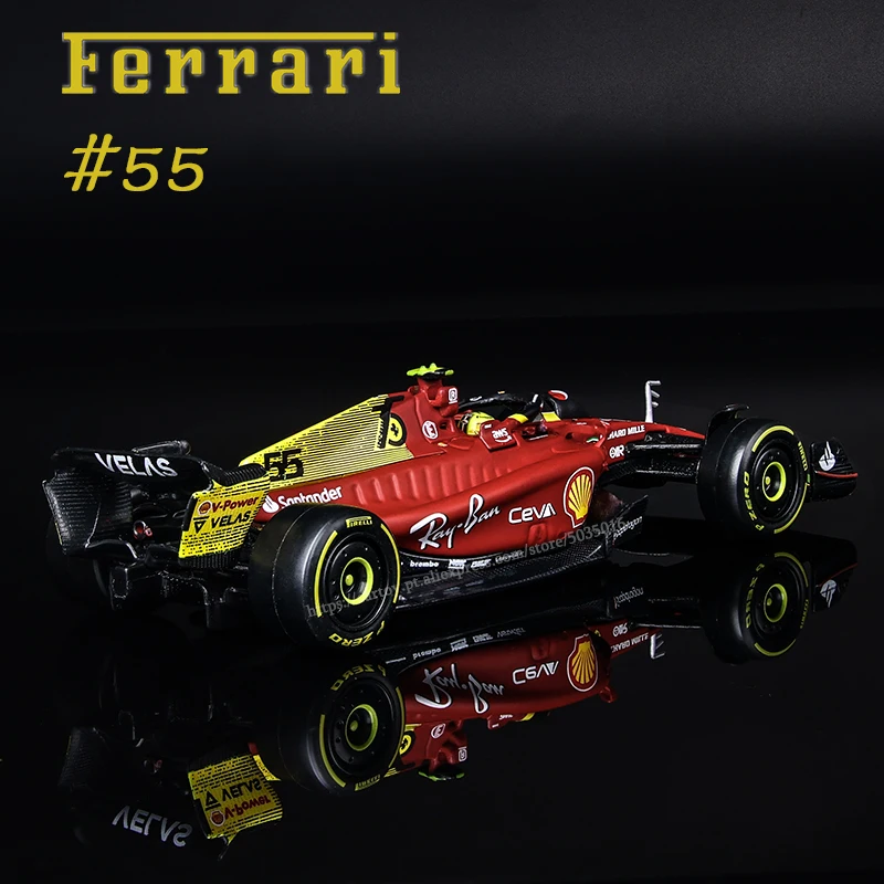 Bburago 1:43 2022 F1 Ferrari F1-75 75th anniversary 16