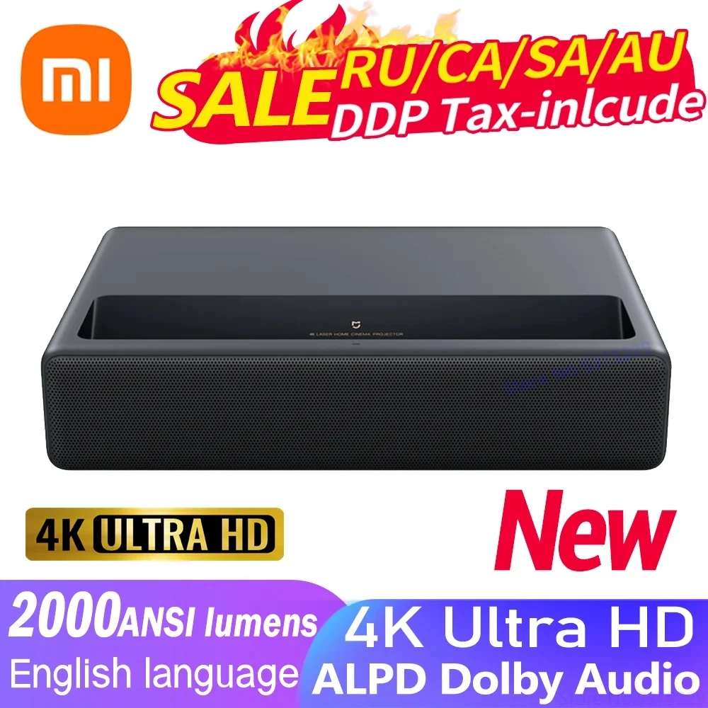 OriginalXiaomiMijiaUltraShortThrowLaserProjector1S4K38402160P2000ANSILumen120inch