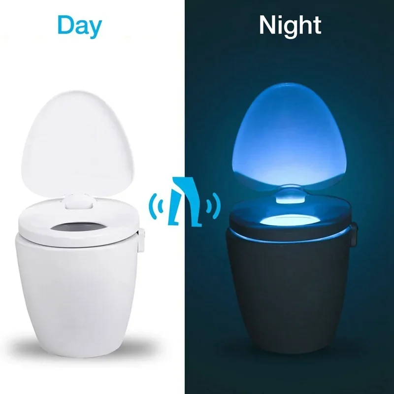 Mini Human Infrared Sensing Light LED Night Light Stick Toilet 16/8 Color Bathroom Colorful Motion Sensing Night