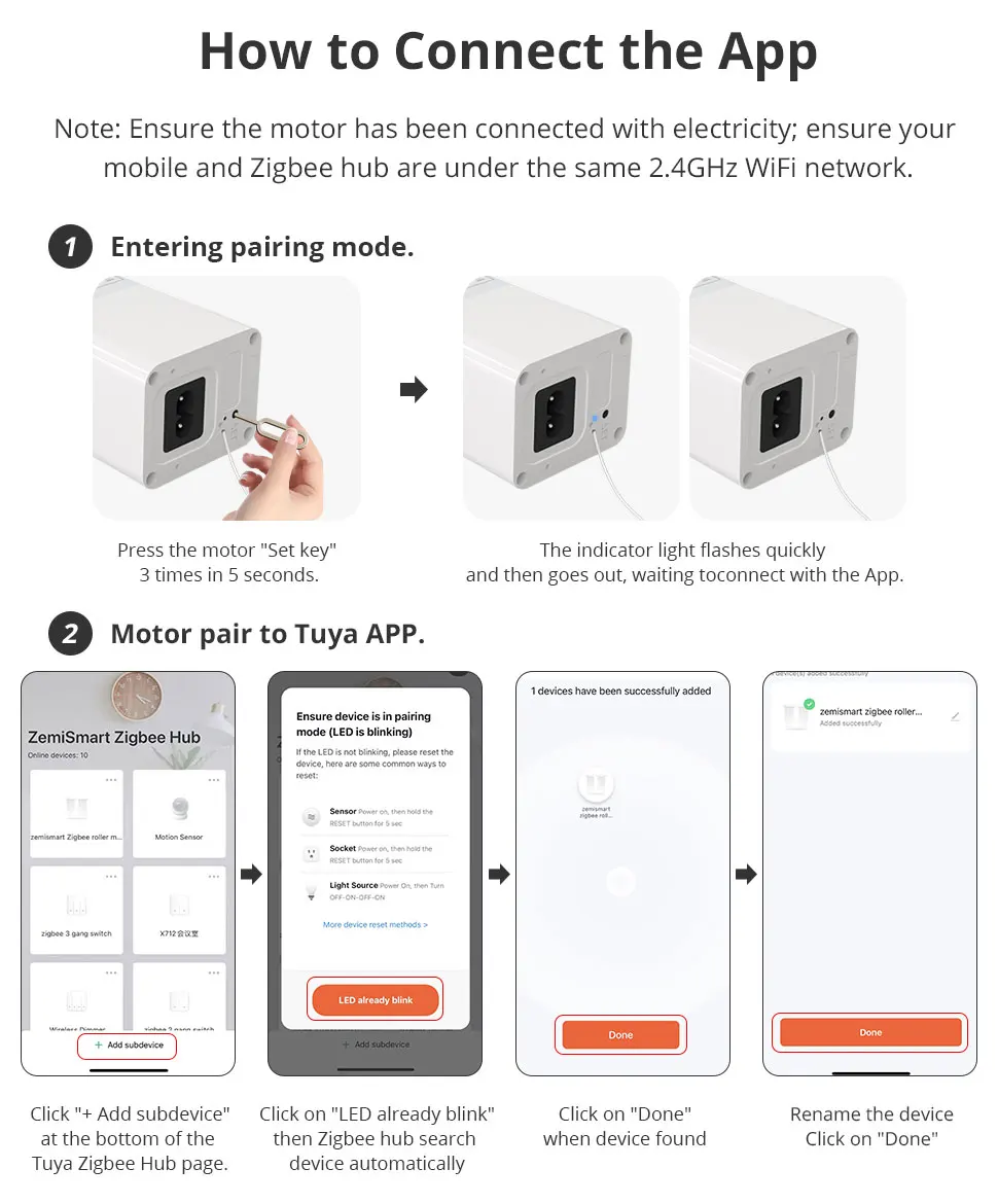 Zigbee WiFi Smart Curtain Motor for ZM87 Electric Curtain Track Sliding Rails Wo