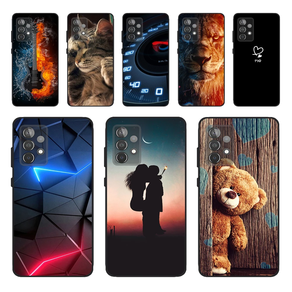 Per Samsung A52 4G Custodia Galaxy A52S 5G Silicone Soft Tpu Funda Per Samsung A52 5G Cover Antiurto Per Samsung Galaxy A52S Capa
