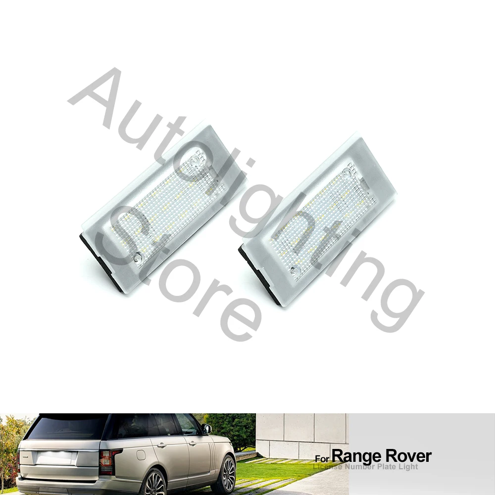 Lampe De Plaque D'immatriculation LED DEWIN Pour Land Rover Range Rover Sport L320 (2005-2013) - 2 Pièces, 12V, 1.8W, Installation Directe