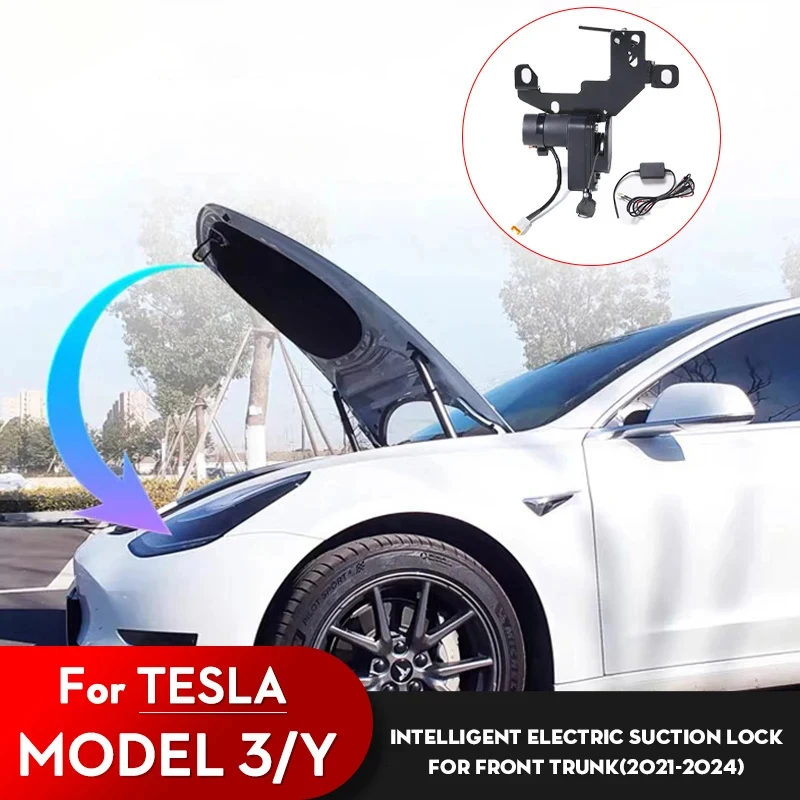 

Front Spare Box Electric Lock Soft-closing for Tesla Model 3 2021-2023 Model Y 2021-2024 Automatic Adsorption Easy Installation