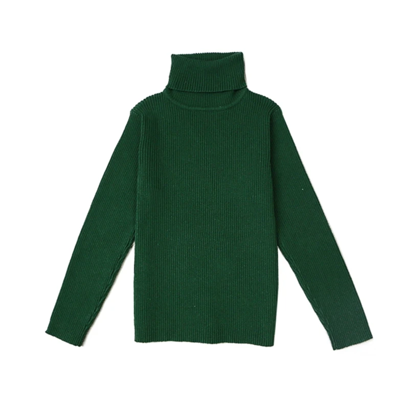 Baby Girls Winter Turtleneck Knitted Sweaters Bottoming Clothes Autumn Children Boys Pullover Kids Knitwear Sweaters