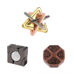 Creative Classic IQ Metal Brain Teaser Puzzle Game - Fun Gift (Set1)