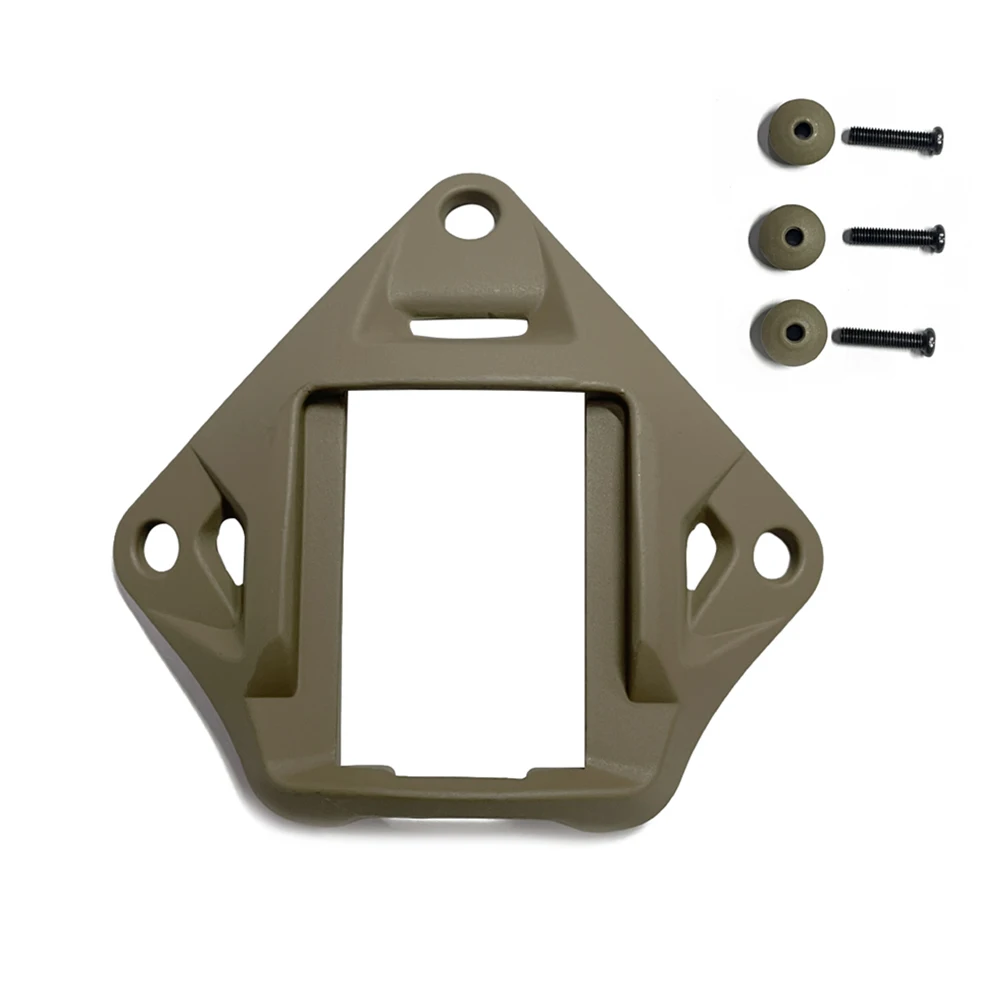 Tactics Helmet NVG Mount Shroud with 3-Hole, Aluminum Alloy Sports Camera Holder