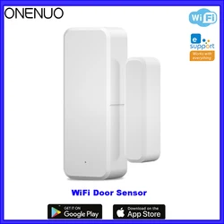 Smart WiFi Door and Window Sensor with App Alert Notifications for Enhanced Home Security (WiFi Door)
