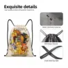 Custom The Lion King Characters Drawstring Bags Men Women Lightweight Sports Gym Storage Backpack 3