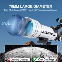 ALLFOCUS Astronomical Telescope with Phone Adapter Carry Bag High Power Telescop,Camping Tools,View Universe Moon Stars 2