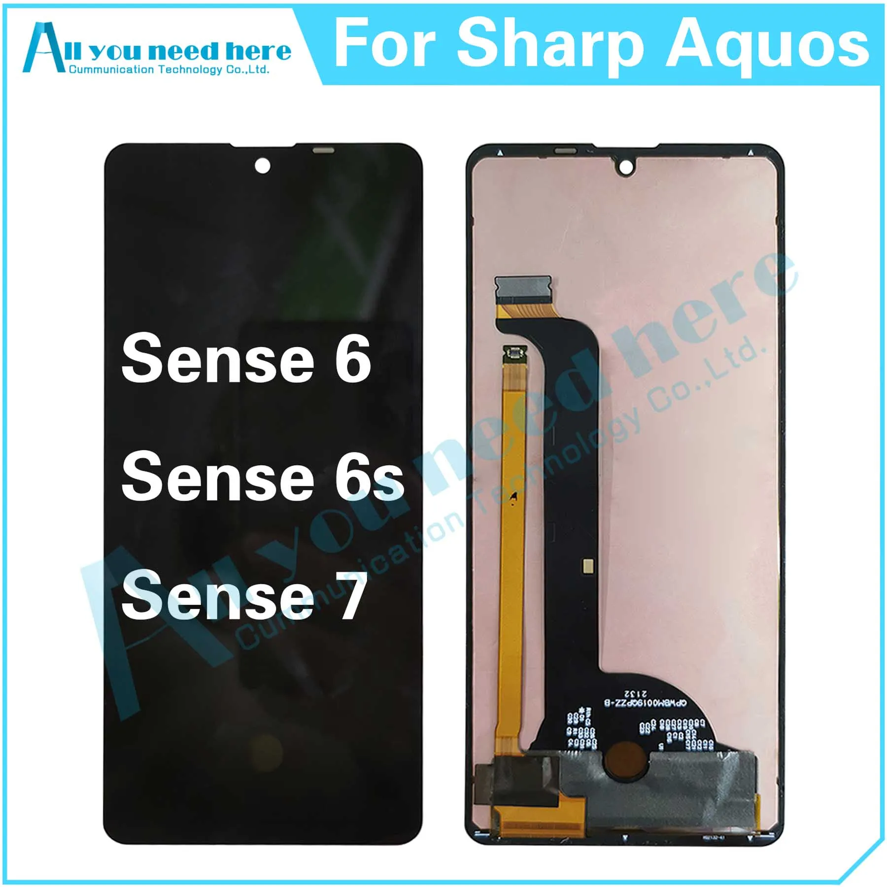 

100% Test For Sharp Aquos Sense 6 Sense 6s Sense 7 Sense6 Sense6s Sense7 LCD Display Touch Screen Digitizer Assembly Replacement