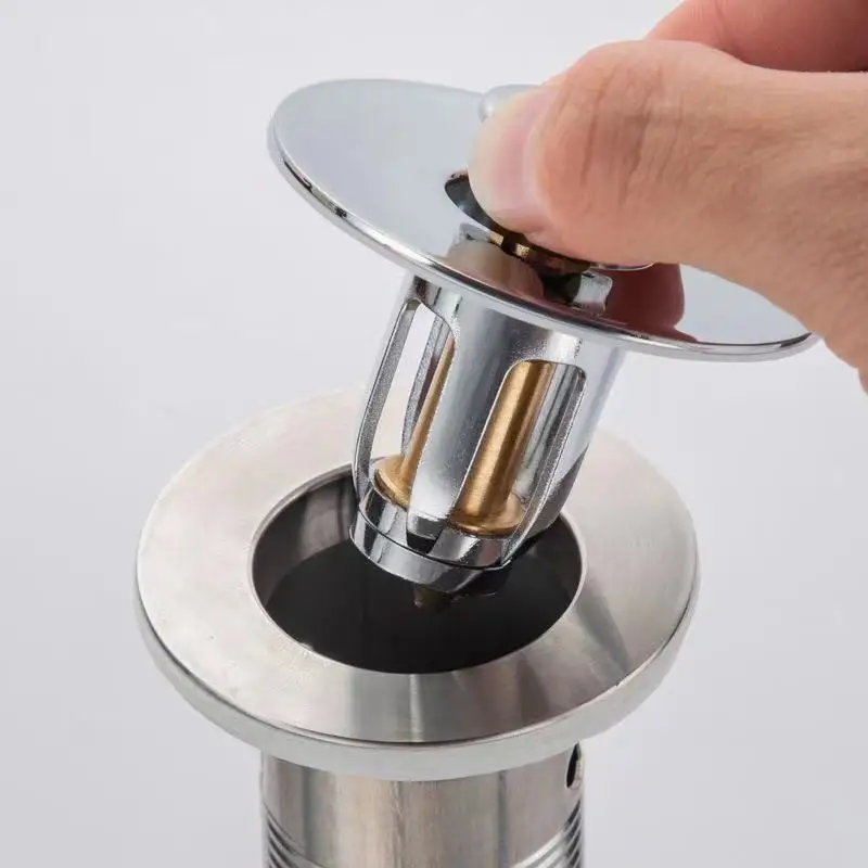 Bathroom sink plug filter for wash basin