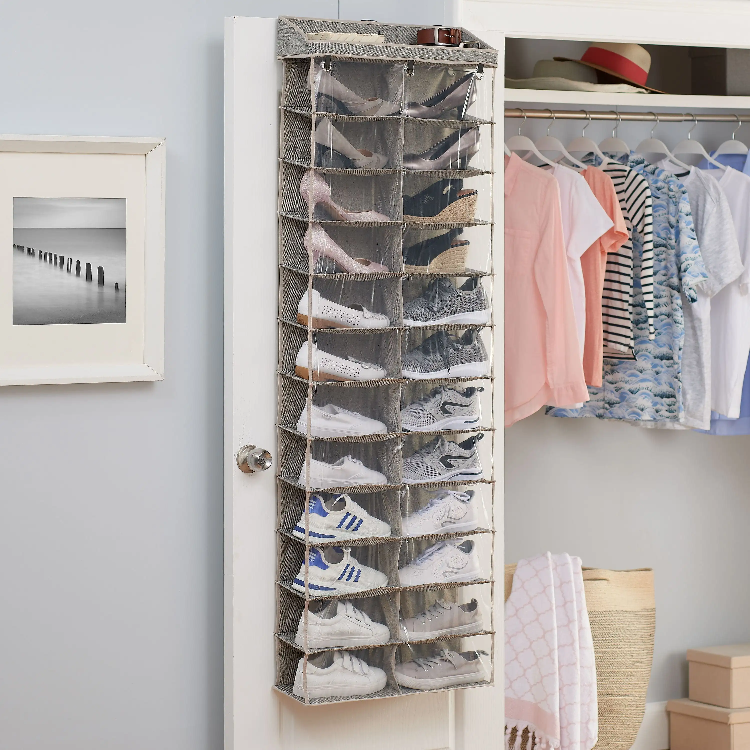 

Better Homes & Gardens 24 Pocket Over the Door Shoe Organizer