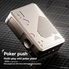 Alloy Poker Pushing Card Pistol Toy Gun Launcher Decompression Toy Soft Bullet Shell Ejecting Shooting Model for Adults Children 2
