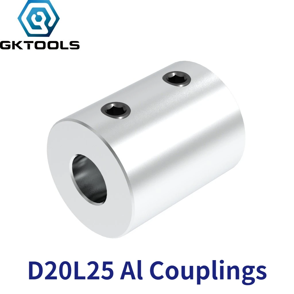 GKTOOLS D20L25 5mm 6mm 6.35mm 8mm 10mm 12mm Aluminium Rigid Motor Shaft