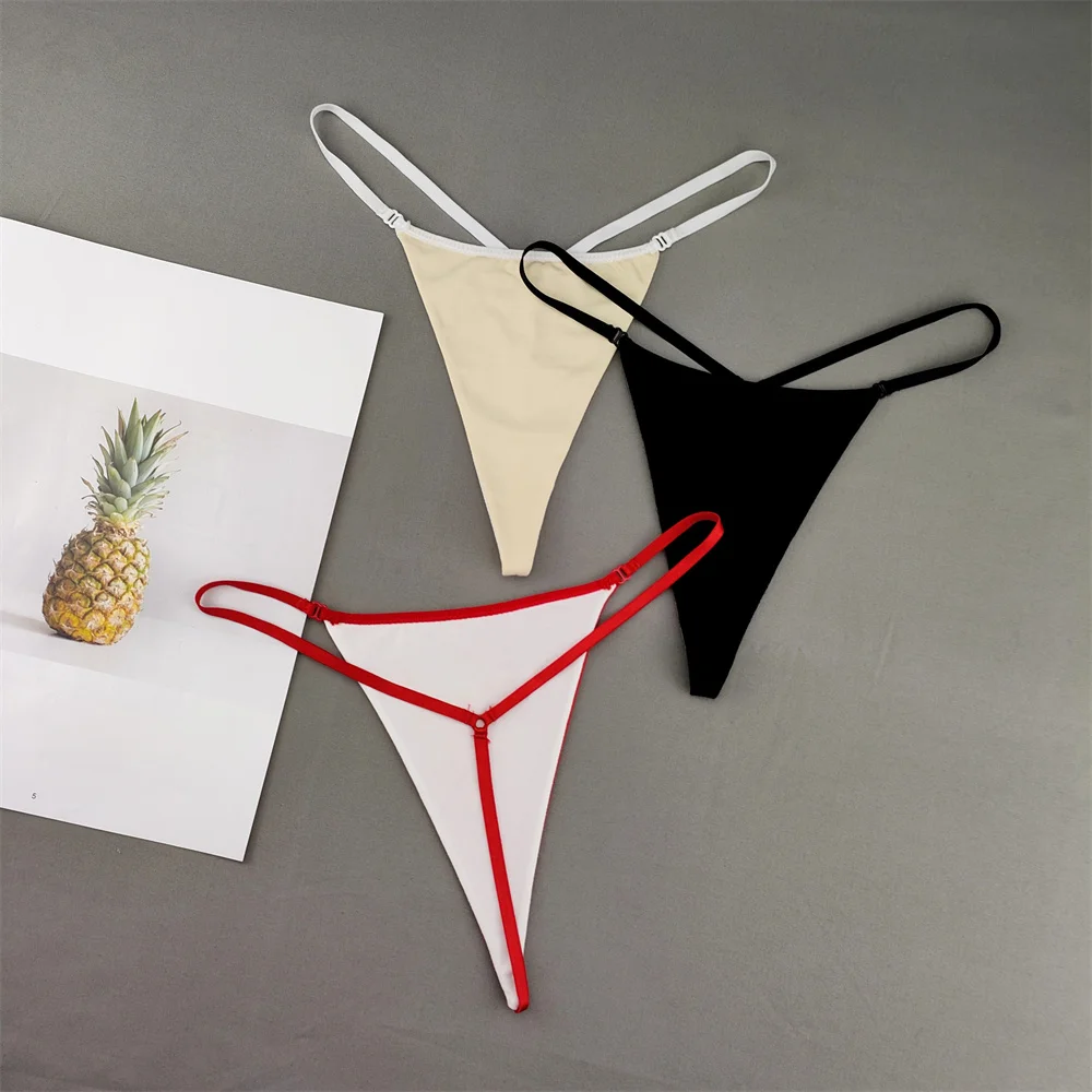 2Pcs/Pack T Back Thong Women Plus Size Sexy Printed G String Seamless