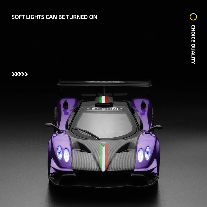 CCA 1:31 Pagani Zonda Revolution simulation alloy die-casting model display bottom car model seat set collection gift 5