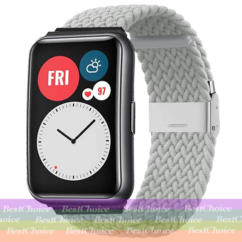Nylon Braided Adjustable Watch Strap with Metal Connector