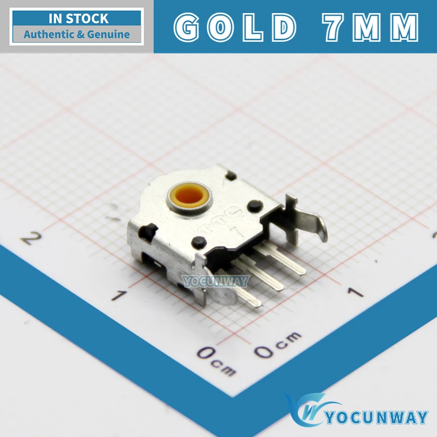 TTC 7-8-9-10-11-12-13-14-15-16mm New Rotary Mouse Scroll Gold Wheel Encoder With 1.74mm Hole Mark,20-40g Force For PC Mouse