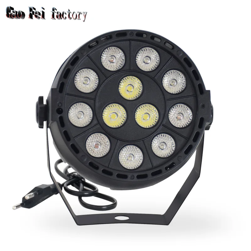 DJ 파티 클럽 디스코 조명을 위한 미니 Led 플랫 파 12x3W RGBW 무대 세척 조명