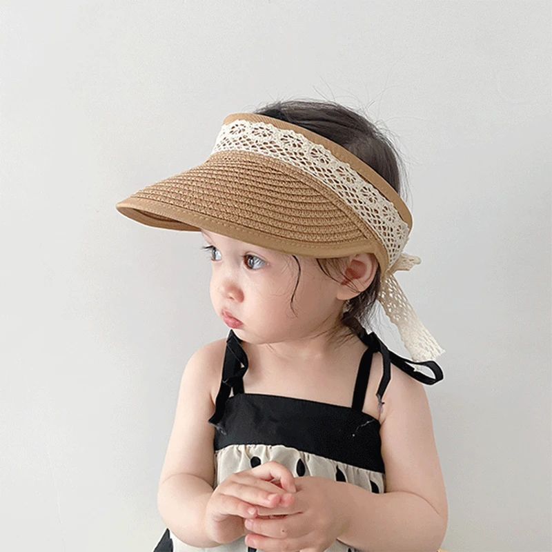 Hot Sale Baby Hat Summer Girl Infant Straw Hat Children's Sun Hat Lace ...