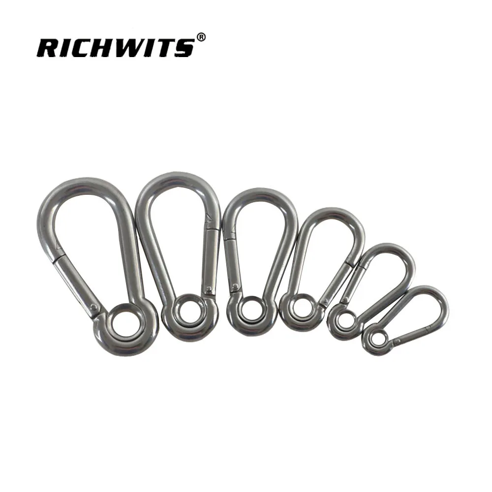 Stainless Eyelet Snap Hook Spring Carabiner Stainless Steel 304