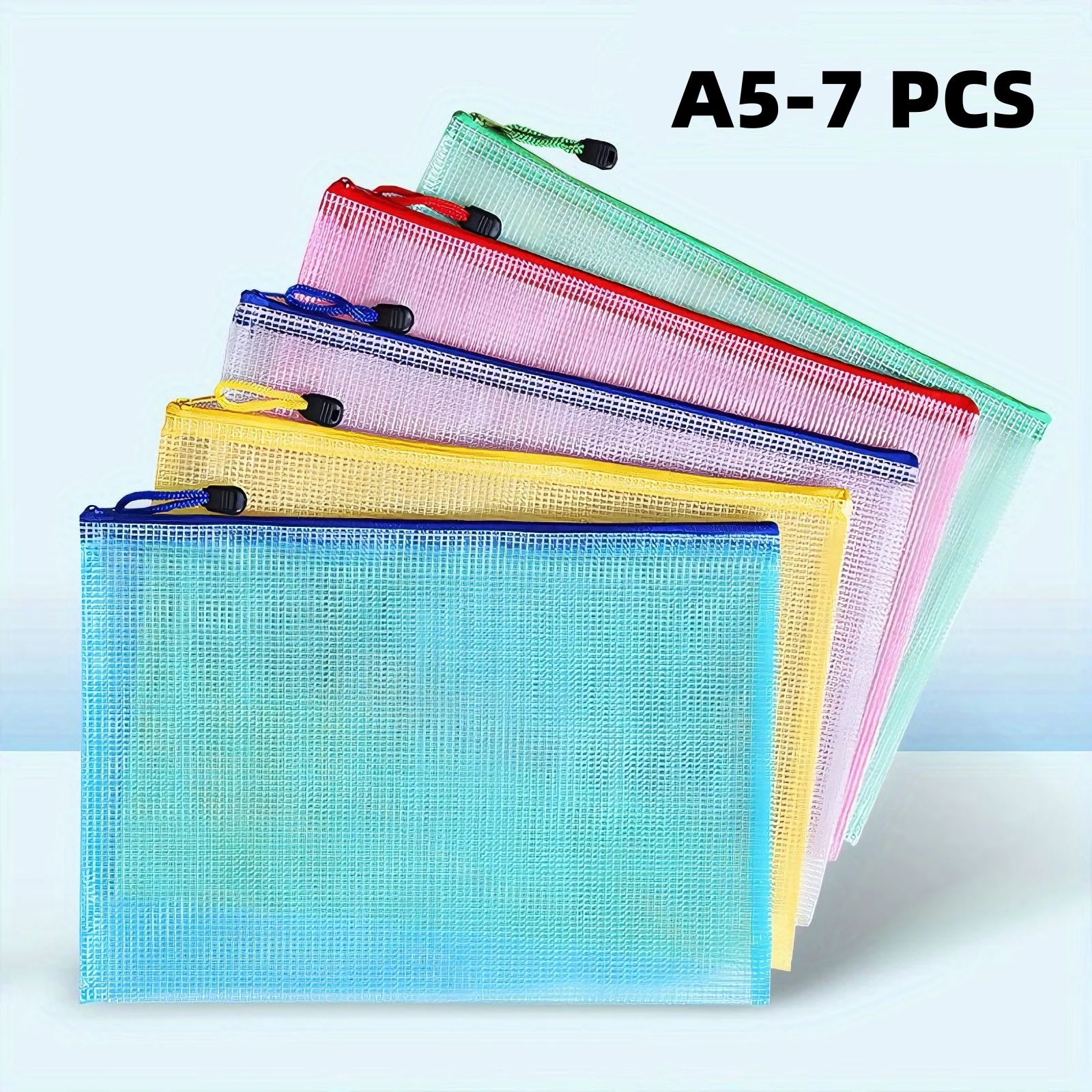 Waterproof A5 Mesh Zipper Bag
