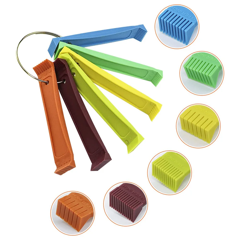 Air Conditioner Repair Tool Set FCR6 Fin Comb Tool Set For Air Conditioner Straighten Evaporator Condenser Brush Condenser Radiator Repair Clean Set