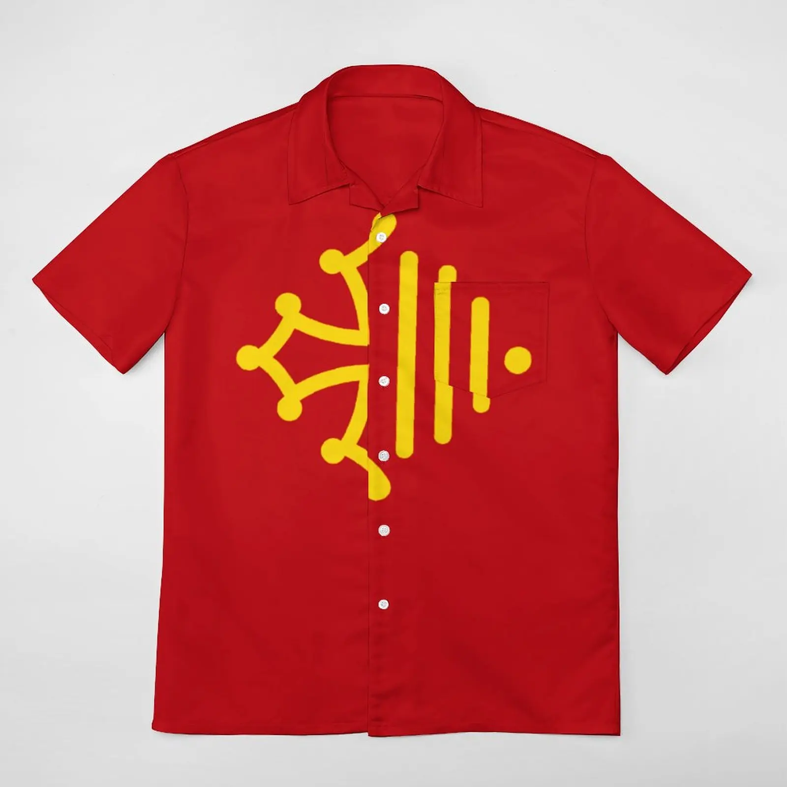 

Flag of Occitanie Graphic Vintage Top Tee Coordinates A Short Sleeved Shirt Top Quality Swimming USA Size