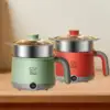 Electric Hot Pot with Steamer Non Stick Saute Pan Cooking Pot Rapid Noodles Electric Pot for Fried Rice Pasta Ramen Soup Oatmeal 1