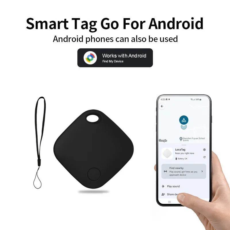 Google GPS Tracker Smart Finder Airtag Find My Device Android Bluetooth Locator Tracking Mini Tags Anti-lost Global Positioning