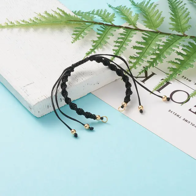 24 Braccialetti In Filo Di Poliestere - 12 Colorati, Regolabili Con Anelli Aperti Per DIY Gioielli - Foto 7