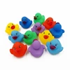 12 Pcs/Lot Baby Bath Toys Rubber Duck Colorful Quack Ducks for Children Summer Swimming Pools Play Kids Bath Toys for Toddlers 1