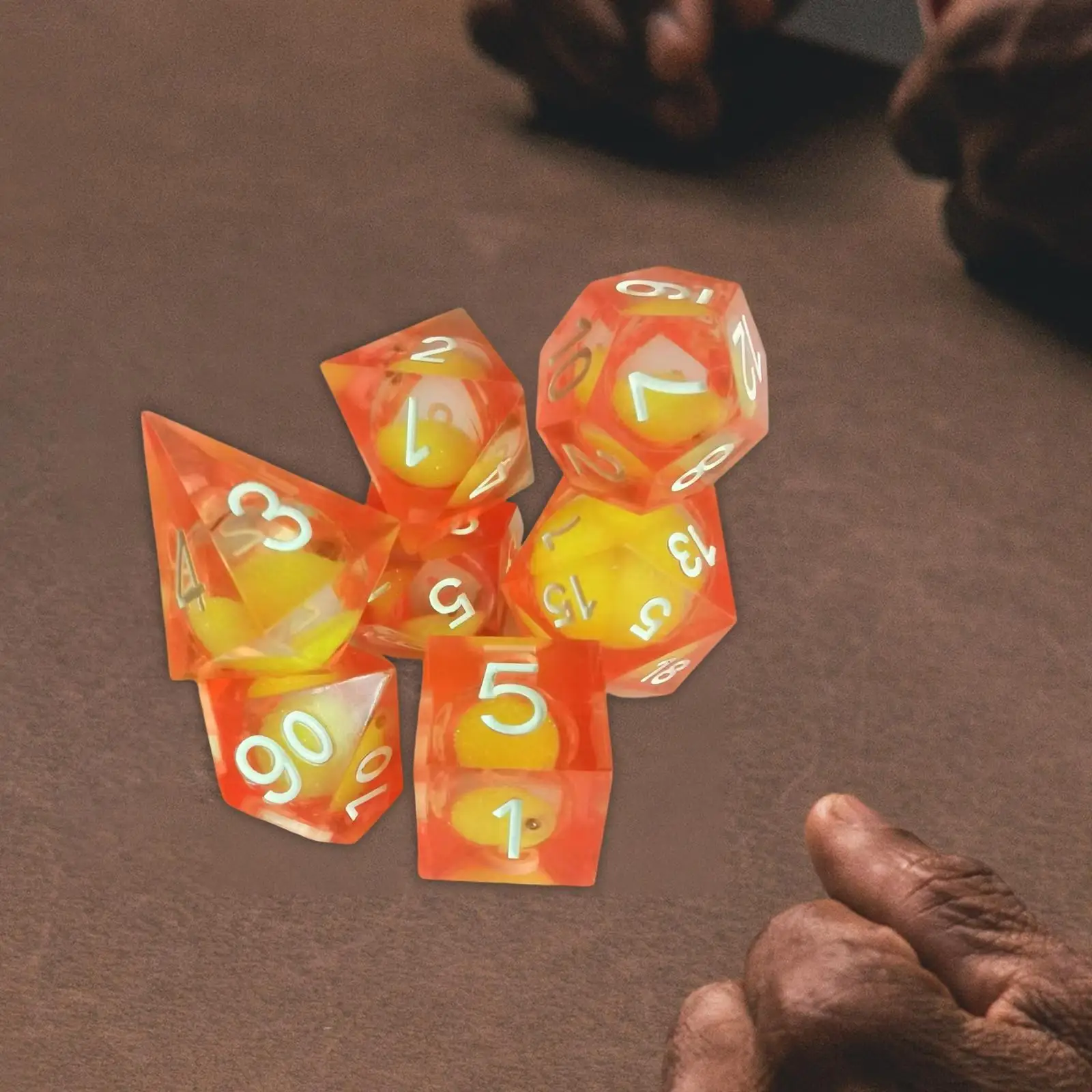 

7x D20 D12 D10 D8 D6 D4 набор костей вечерние сувениры полимерные кубики