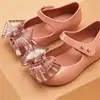 Bowtie Candy Girl Pvc Bow Princess Jelly Sandal Shoes 6