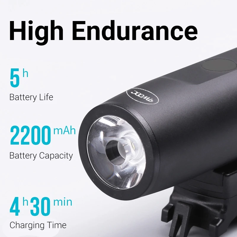 Bicycle Light 300Lumen Bike Headlight Power Bank Flashlight Handlebar USB Charging MTB Road Cycling Highlight TX 300