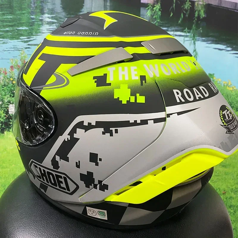 Full Face Racing Motorcycle X-Spirit 3 X14 Yellow Ttman Island Helmet Professional Casco De Motocicleta Attrezzature Per Moto