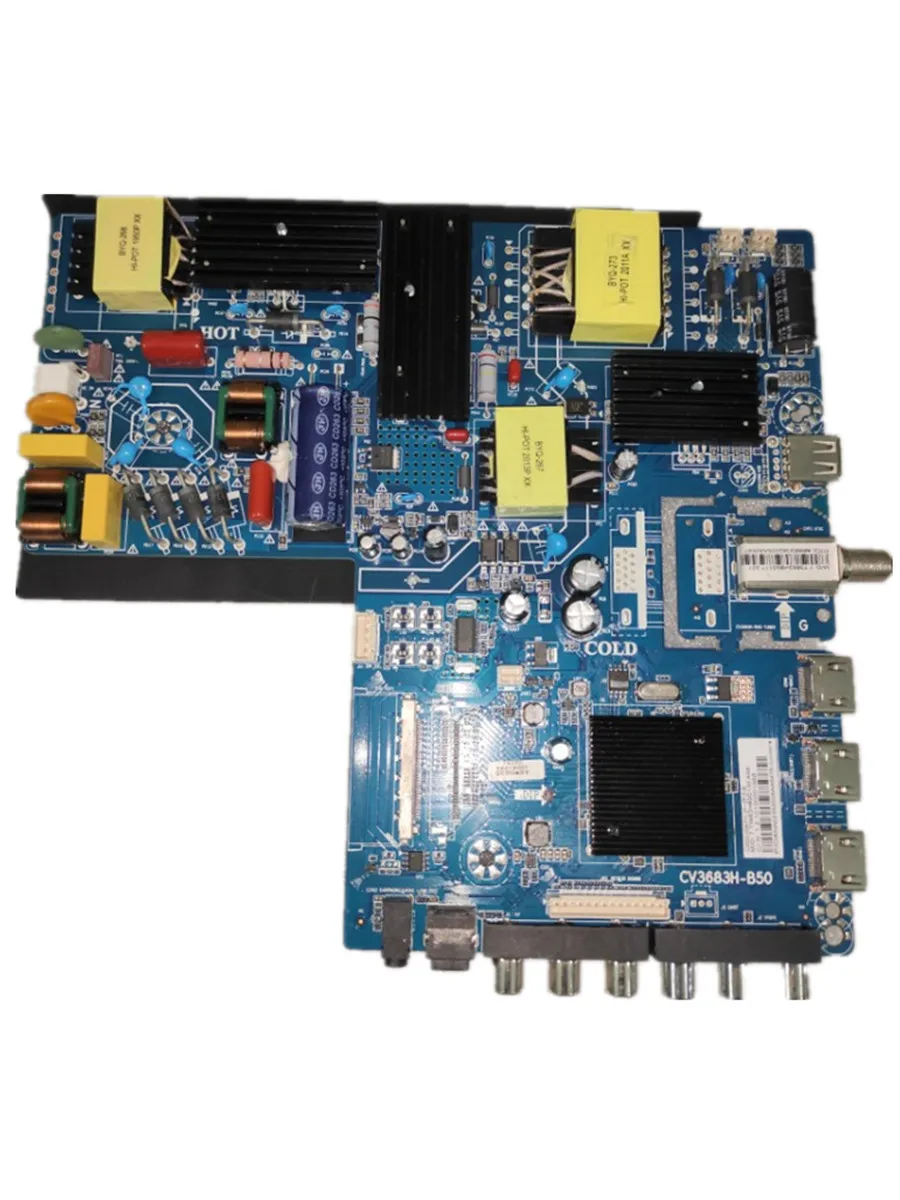 

Free shipping ! CV3683H-B50 4K TV motherboard 135v--162v 500ma 3 HD hdmi working good