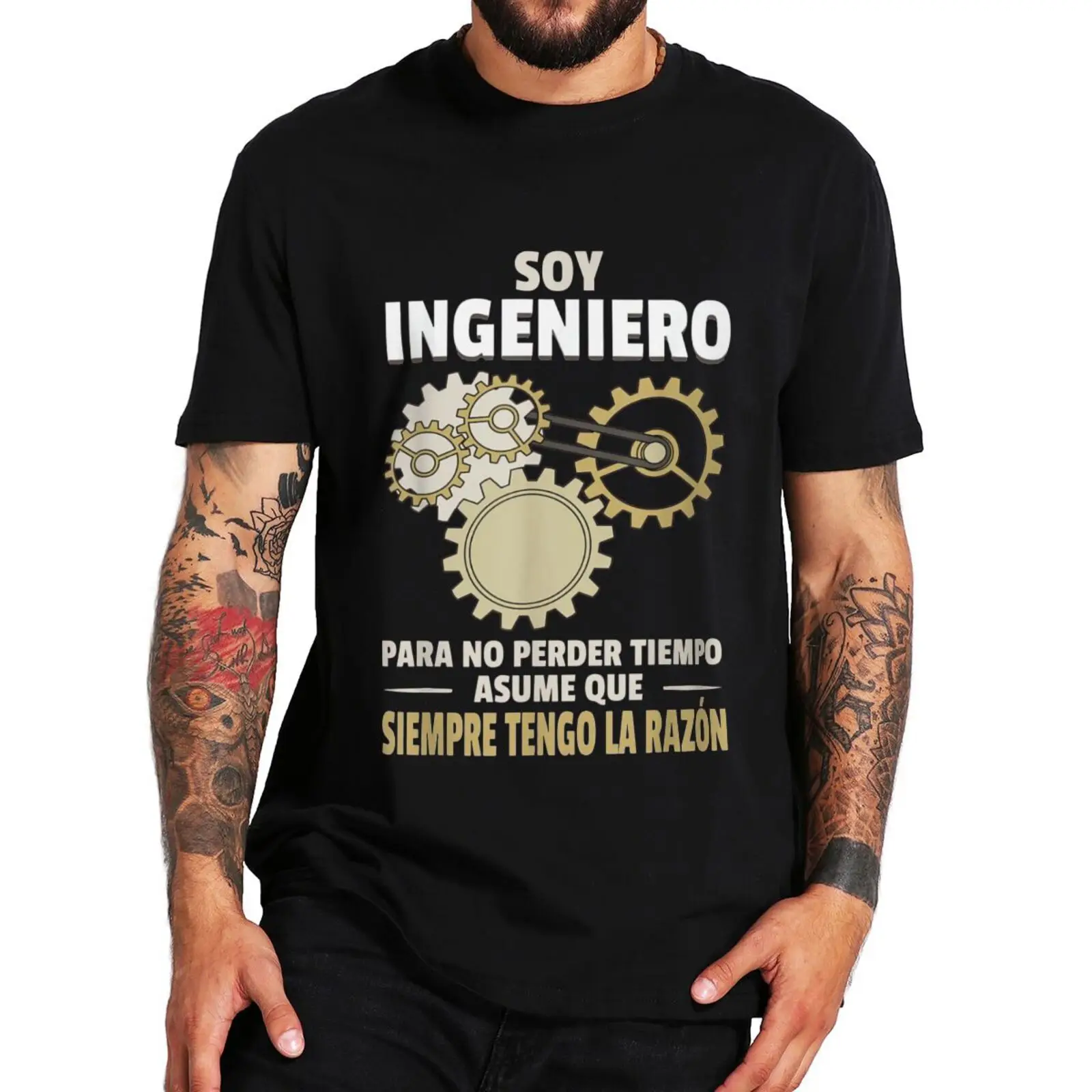 

I'm An Engineer So I'm Always Right T Shirt Funny Spanish Jokes Engineers Gift T-shirts Summer Casual Cotton Unisex Tops