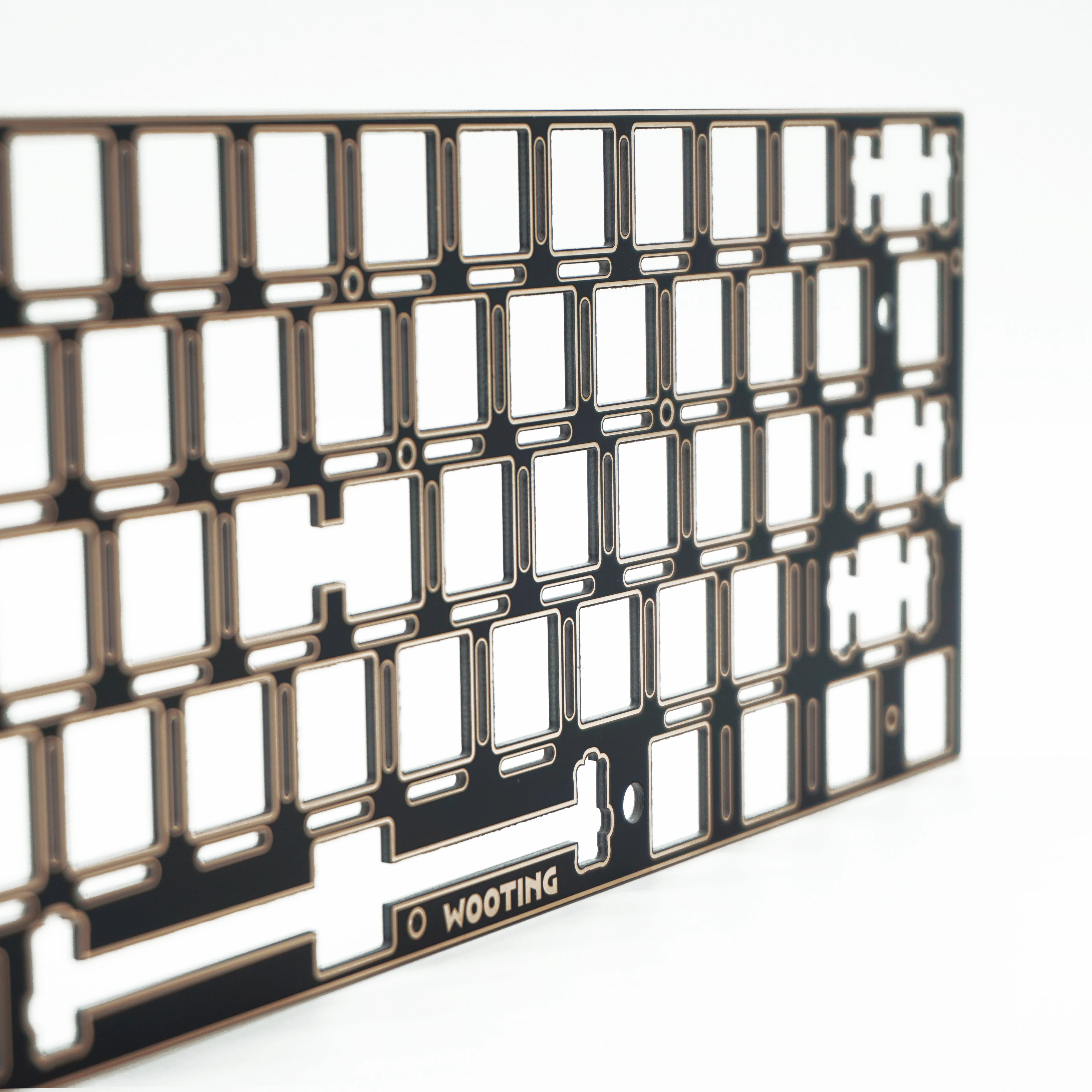 Keebox Wooting60 HE FR4 カーボンファイバーポジショニングプレート