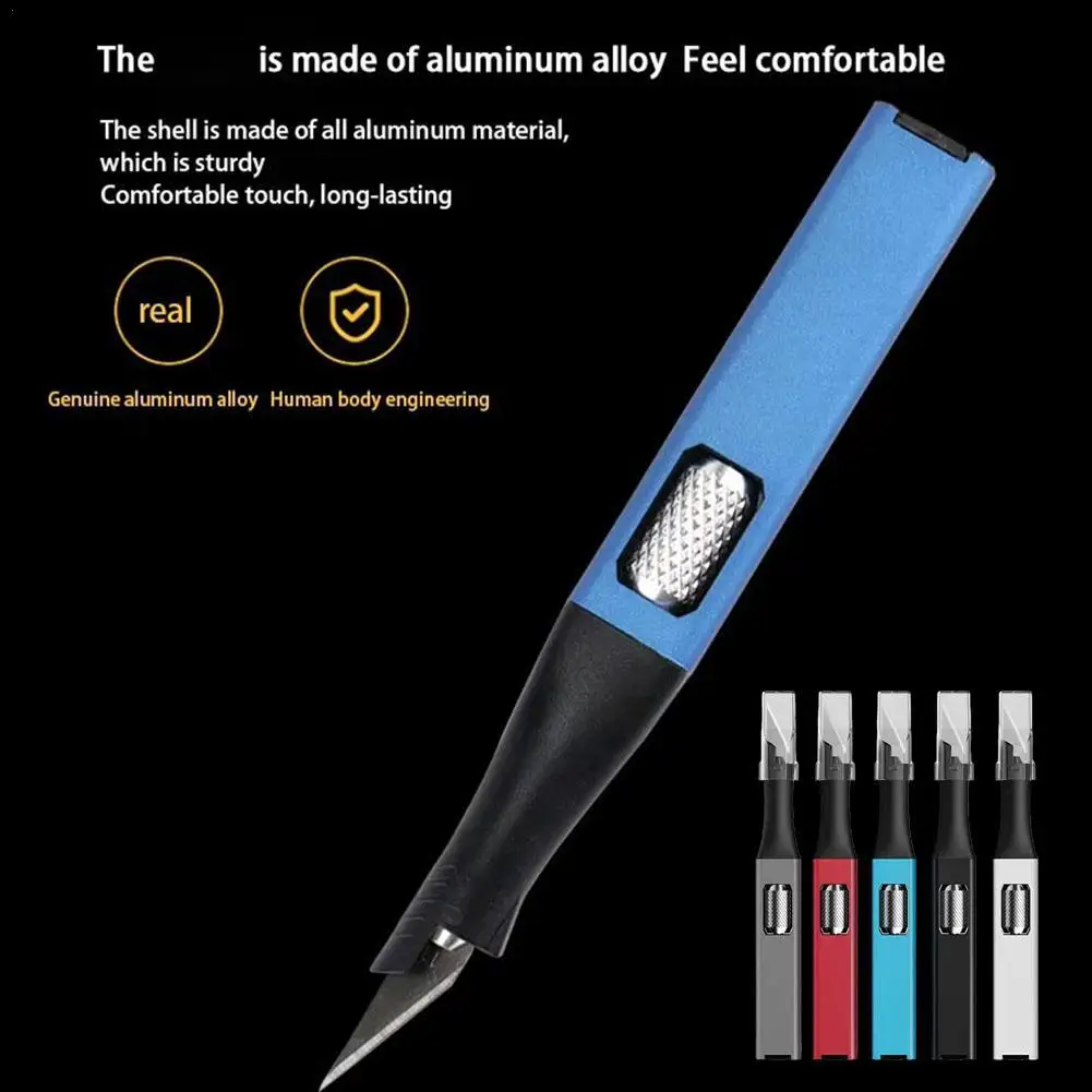 Pen-shaped carving knife with 5 blades woodworking hand tools wood trimming tool