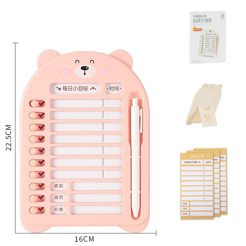 Reusable Chore Chart Planning Board Portable Memo Checklist Board for Kids Detachable Plastic Daily Task Schedule Reminder Chart 5