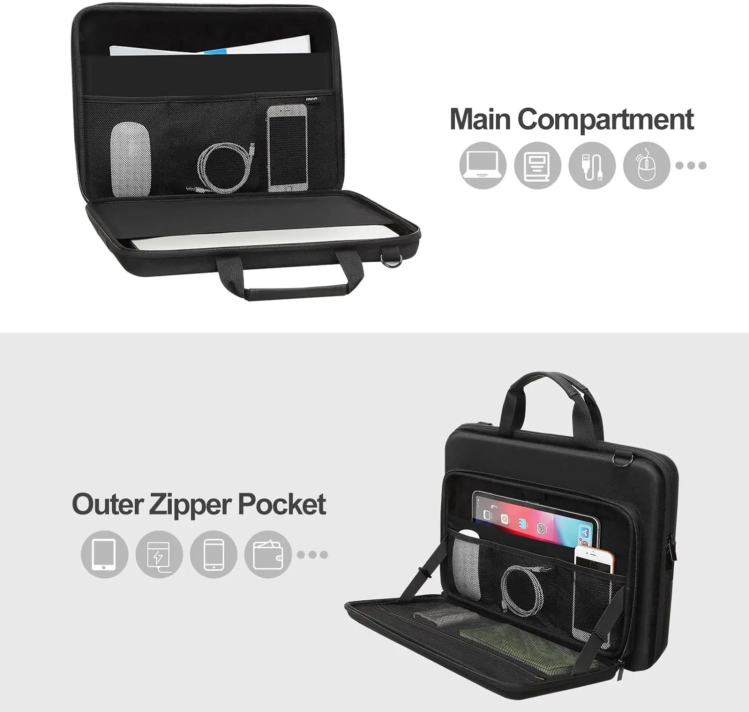 Bolsa Impermeável do Portátil para o Macbook Air Pro Maleta do Caderno hp Dell Acer Asus 15 Dentro 16 Dentro m1 m2 m3 A2941 A2991 Asus - Imagem 2