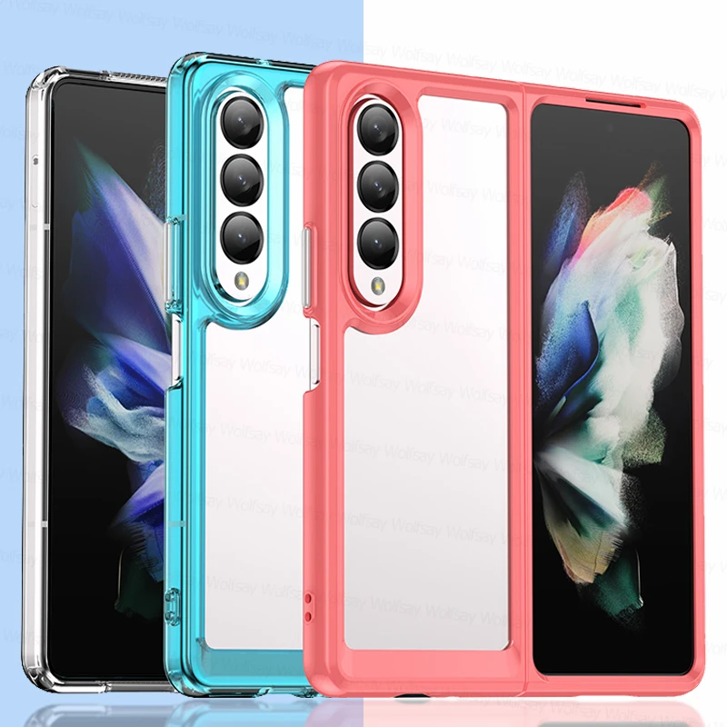 Per Samsung Galaxy Z Fold 4 5G Custodia Samsung Galaxy Z Fold 4 Cover Anti-Drop Funda Cover In Silicone Samsung Galaxy Z Fold 4