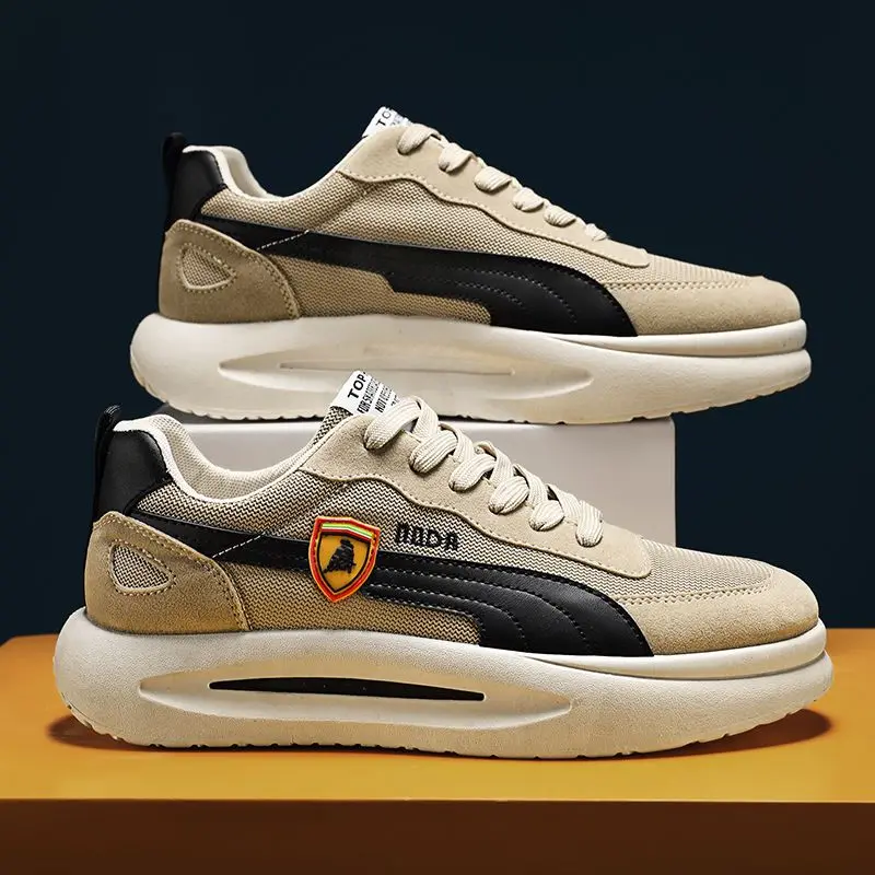 

Brand Fashion Lace Up Men Casual Shoes Spring New Trend Men Sneakers All-match Sports Students Mens Flat Shoes