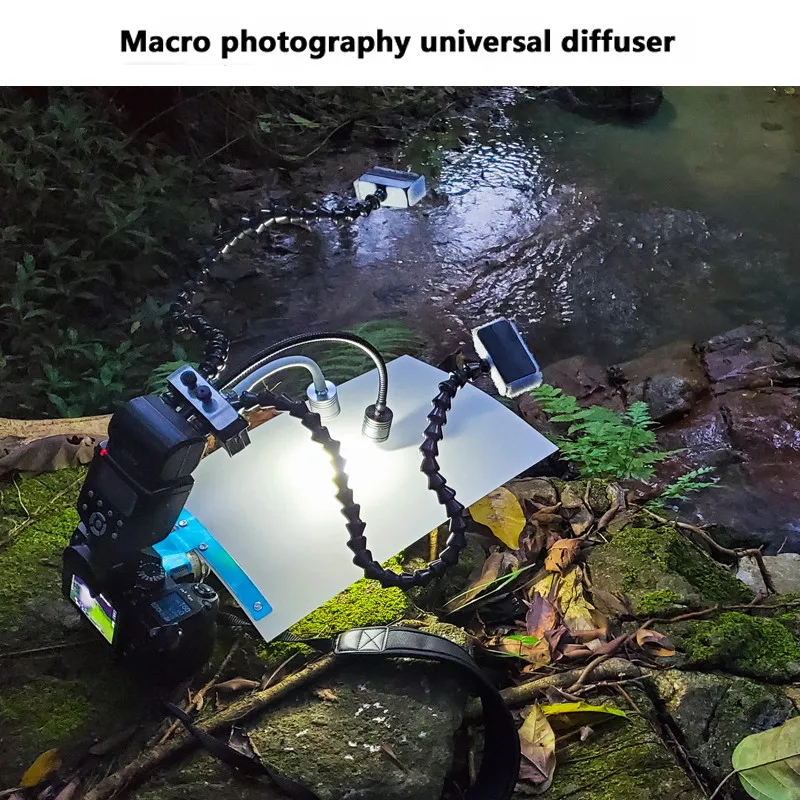 Universal Macro Fotografia Difusor Reflector Grupo 360 ° Surround Light Remover Sombra Ovo Ecológico Jóias Composto Eye Shoot - Image 2