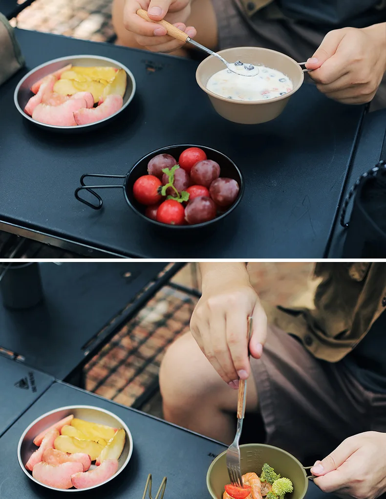 Description Picture 5 of itemCamping Cookware Kit Outdoor Aluminum Cooking Set Water Kettle Pan Pot Travel Hiking Picnic Camp Cooking Supplies Picnic Fishing